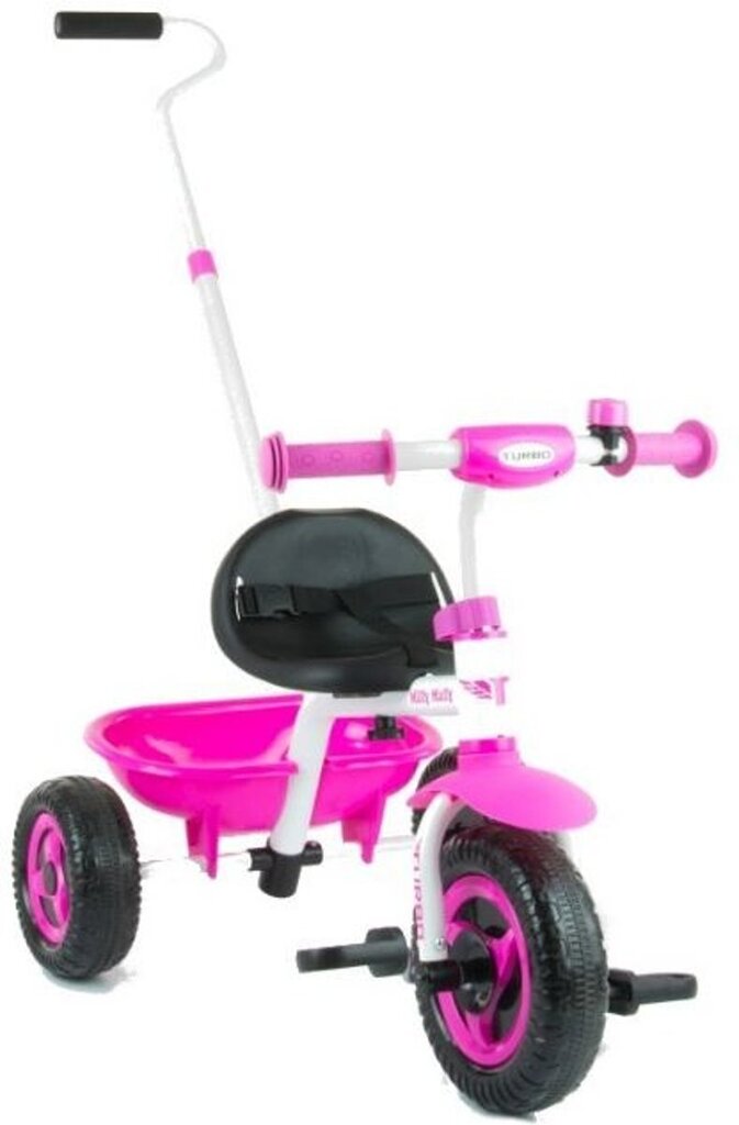 Lükatav kolmerattaline Milly Mally Turbo, roosa hind ja info | Kolmerattalised jalgrattad | kaup24.ee