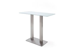 Барный столик MC Akcent Zarina 3, белый/серый цена и информация | Кухонные и обеденные столы | kaup24.ee