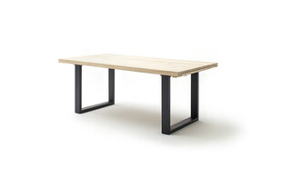 Pikendatav laud MC Akcent Dayton, 220/320x100 cm, helepruun/hall hind ja info | Köögi- ja söögilauad | kaup24.ee