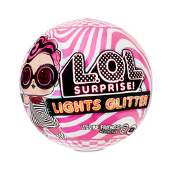 Игрушка L.O.L. Surprise! Lights Glitter цена и информация | MUST Металлическая бутылочка с Ярким рисунком (без BPA) (500ml) для мальчиков от 3+ лет Серая с Машинкой | kaup24.ee