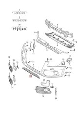 AUDI Q5 2013 - 2016 esipõrkeraamika alumine keskgrill Ehtne 8R0807647C hind ja info | Lisaseadmed | kaup24.ee