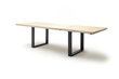 Pikendatav laud MC Akcent Dayton, 200/300x100 cm, helepruun/hall hind ja info | Köögi- ja söögilauad | kaup24.ee