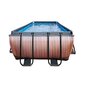 Karkassiga bassein liivafiltri ja katusega Exit Premium Wood, 540x250 cm, pruun hind ja info | Basseinid | kaup24.ee