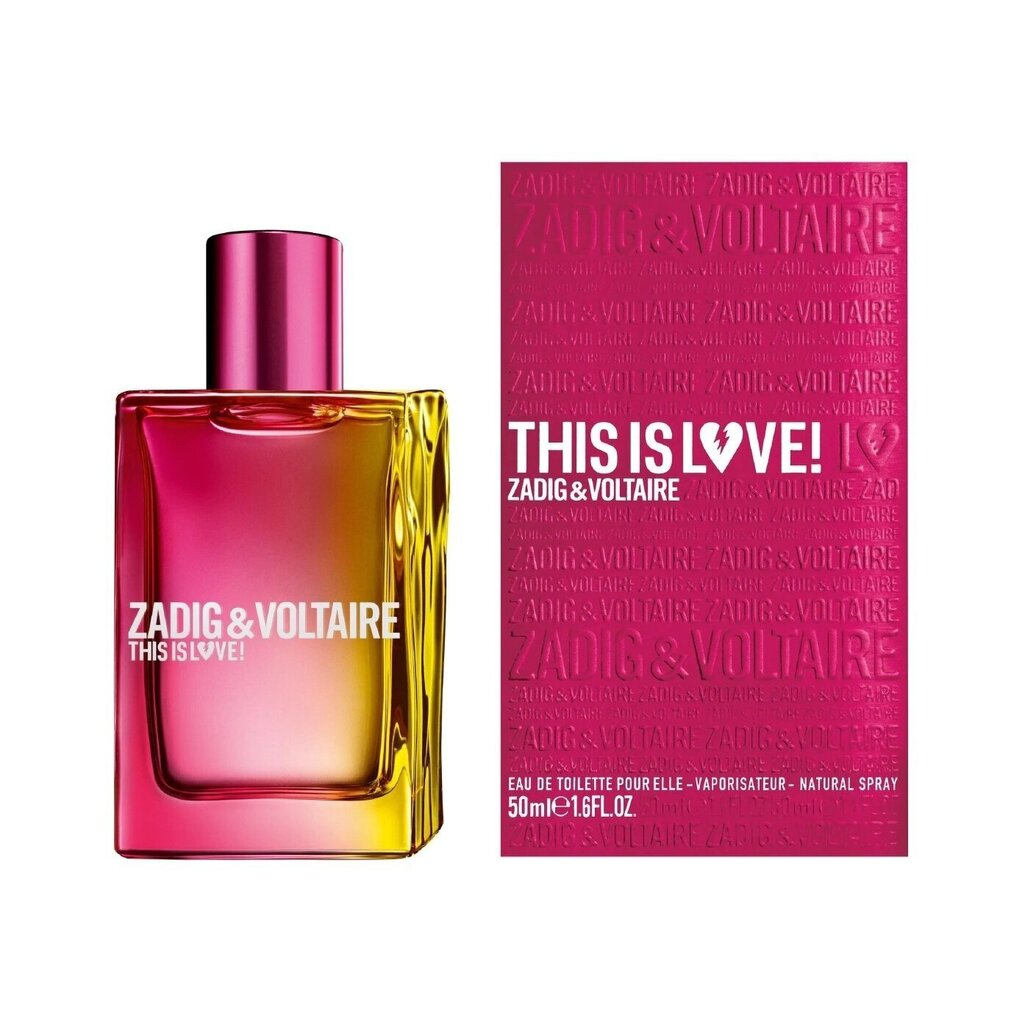 Parfüümvesi Zadig & Voltaire This Is Love! EDP naistele 50 ml hind ja info | Naiste parfüümid | kaup24.ee