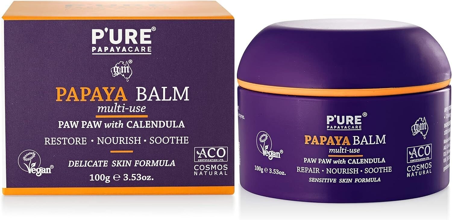 Universaalne papaia saialille palsam P'ure papaya balm multi-use, 100g hind ja info | Kehakreemid, kehaspreid | kaup24.ee