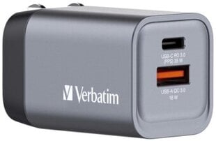 Lādētājs Verbatim Wall Charger 35W Grey цена и информация | Зарядные устройства для телефонов | kaup24.ee