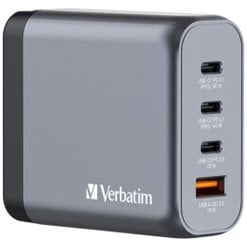 Lādētājs Verbatim Wall Charger 140W Grey цена и информация | Зарядные устройства для телефонов | kaup24.ee