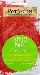 Puhastav näomask 4 savi liigiga Perfecta Express 20 ml цена и информация | Маски для лица, патчи для глаз | kaup24.ee