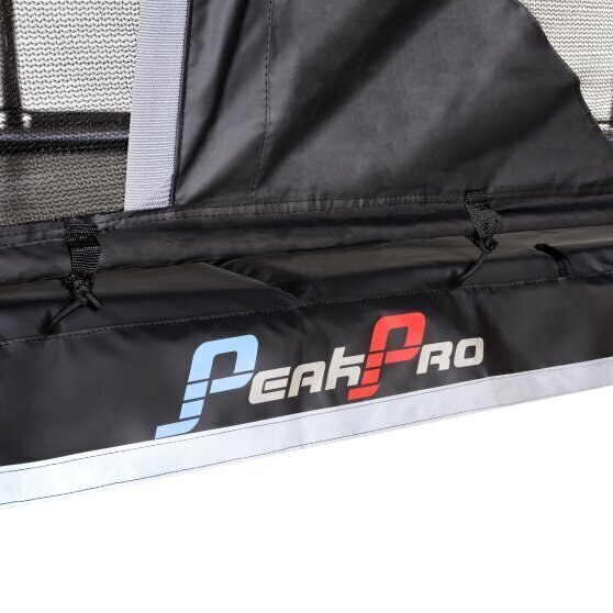 Batuut kaitsevõrgu ja redeliga Exit PeakPro 275x458 cm, must hind ja info | Batuudid ja batuudi varuosad | kaup24.ee