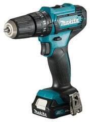 Аккумуляторная ударная дрель-шуруповерт, Makita HP333DWAE 12В 2X2,0Ач цена и информация | Шуруповерты, дрели | kaup24.ee