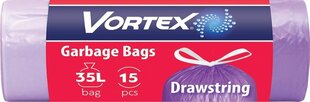 Seotavad prügikotid Vortex 35L/15tk hind ja info | Prügikotid | kaup24.ee