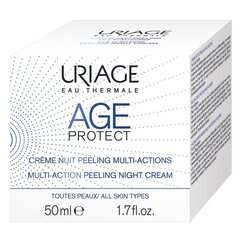 Отшелушивающий ночной крем для лица Uriage Age Protect Multi-Action Peeling 50 мл цена и информация | Кремы для лица | kaup24.ee