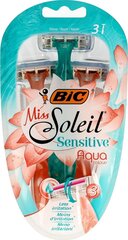 Одноразовые бритвы Bic Miss Soleil Sensitive 3 шт. цена и информация | Косметика и средства для бритья | kaup24.ee