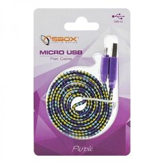 Sbox USB-103CF-U, USB->Micro USB 2.0 M/M, 1m цена и информация | Кабели для телефонов | kaup24.ee