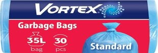 Prügikotid Vortex 35L/30 tk, sinine цена и информация | Мусорные мешки | kaup24.ee