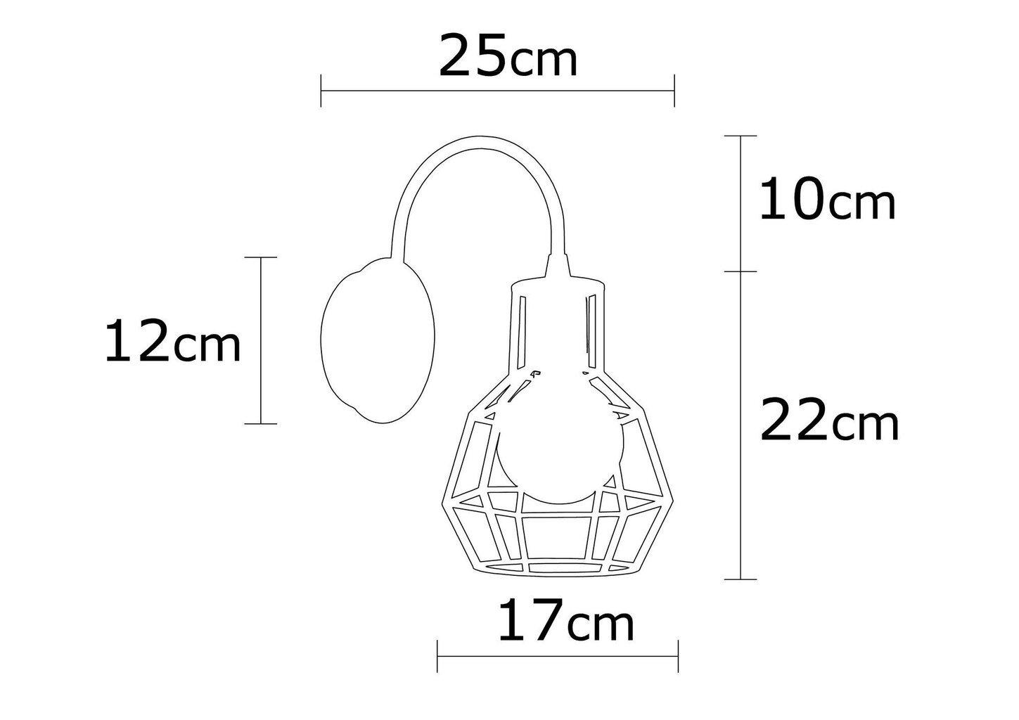 Seinavalgusti Opviq Alby Kapadokya - N-1160 hind ja info | Seinavalgustid | kaup24.ee