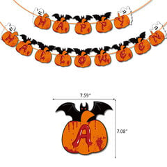 Halloween Bat Ghost Pumpkin Värvilised ühekordsed lauanõud Halloweeni kaunistustarvikud цена и информация | Для вечеринок и праздников | kaup24.ee