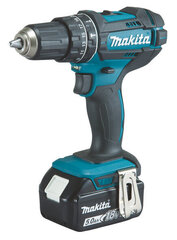 Аккумуляторная ударная дрель Makita DHP482RTJ 18В, 36/50NM, 2X5Aч цена и информация | Шуруповерты, дрели | kaup24.ee