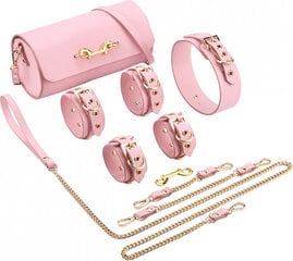 Kiotos Leather BDSM Deluxe 5 Item Kit - Pink цена и информация | БДСМ и фетиш | kaup24.ee