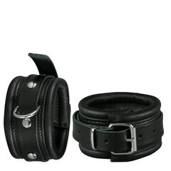 Kiotos Leather Leather Anklecuffs Black - 5 cm цена и информация | БДСМ и фетиш | kaup24.ee