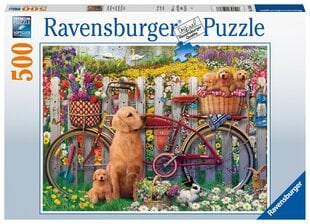 Головоломка Ravensburger Щенки в саду 500 д., 15036 цена и информация | Пазлы | kaup24.ee