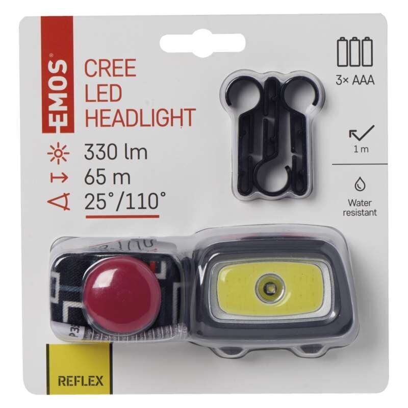 Pealamp EMOS COB + CREE LED, 3xAAA hind ja info | Valgustid ja lambid | kaup24.ee