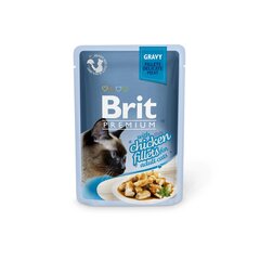 Brit Premium Cat Delicate konserv kassidele kotis Chicken in Gravy 85g x 24tk hind ja info | Brit Premium Lemmikloomatarbed | kaup24.ee