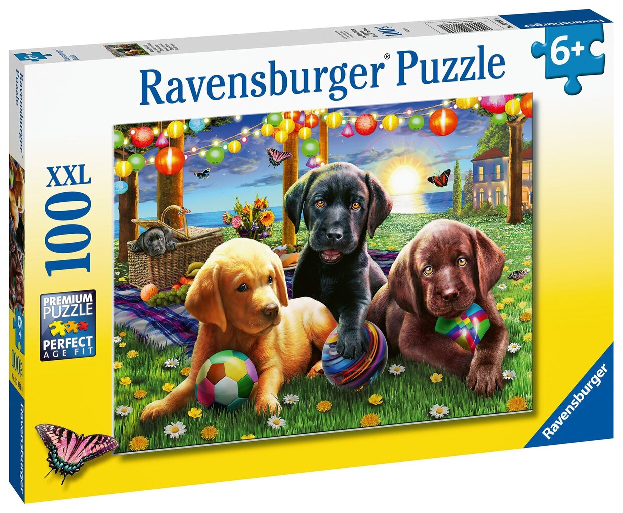 Pusle Ravensburger Kutsikad õues 100 osa, 12886 цена и информация | Pusled | kaup24.ee