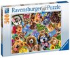 Pusle Ravensburger Loomade selfie, 500 osa,15042 hind ja info | Pusled | kaup24.ee