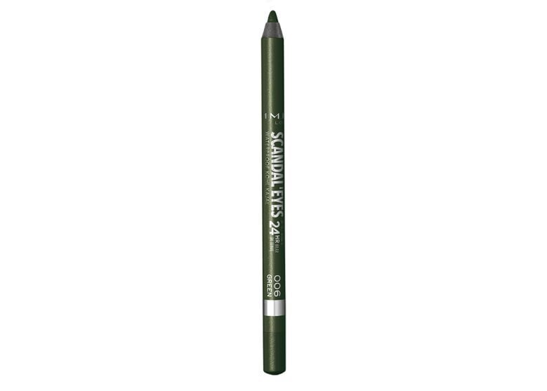 Silmapliiats Rimmel London Scandaleyes 1.3 g, 006 Green hind ja info | Ripsmetušid, lauvärvid, silmapliiatsid, seerumid | kaup24.ee