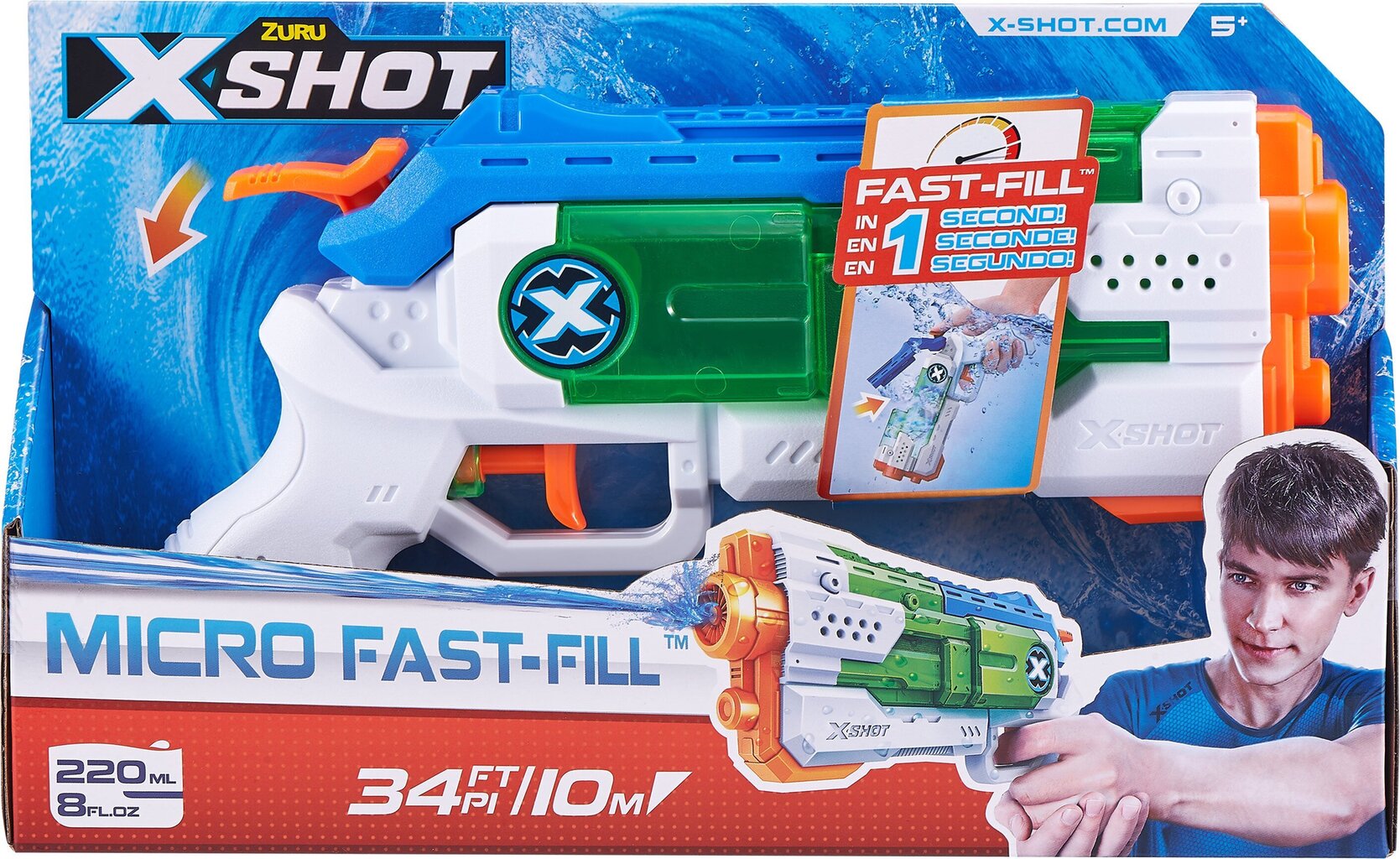 Mänguasi veepüss X-Shot Micro Fast-Fill, 56220 hind ja info | Mänguasjad (vesi, rand ja liiv) | kaup24.ee