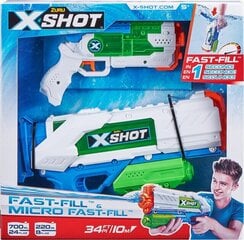 Mänguasi vesipüsside komplekt X-Shot Fast- Fill ja Micro Fast-Fill, 56225 hind ja info | X-Shot Lapsed ja imikud | kaup24.ee