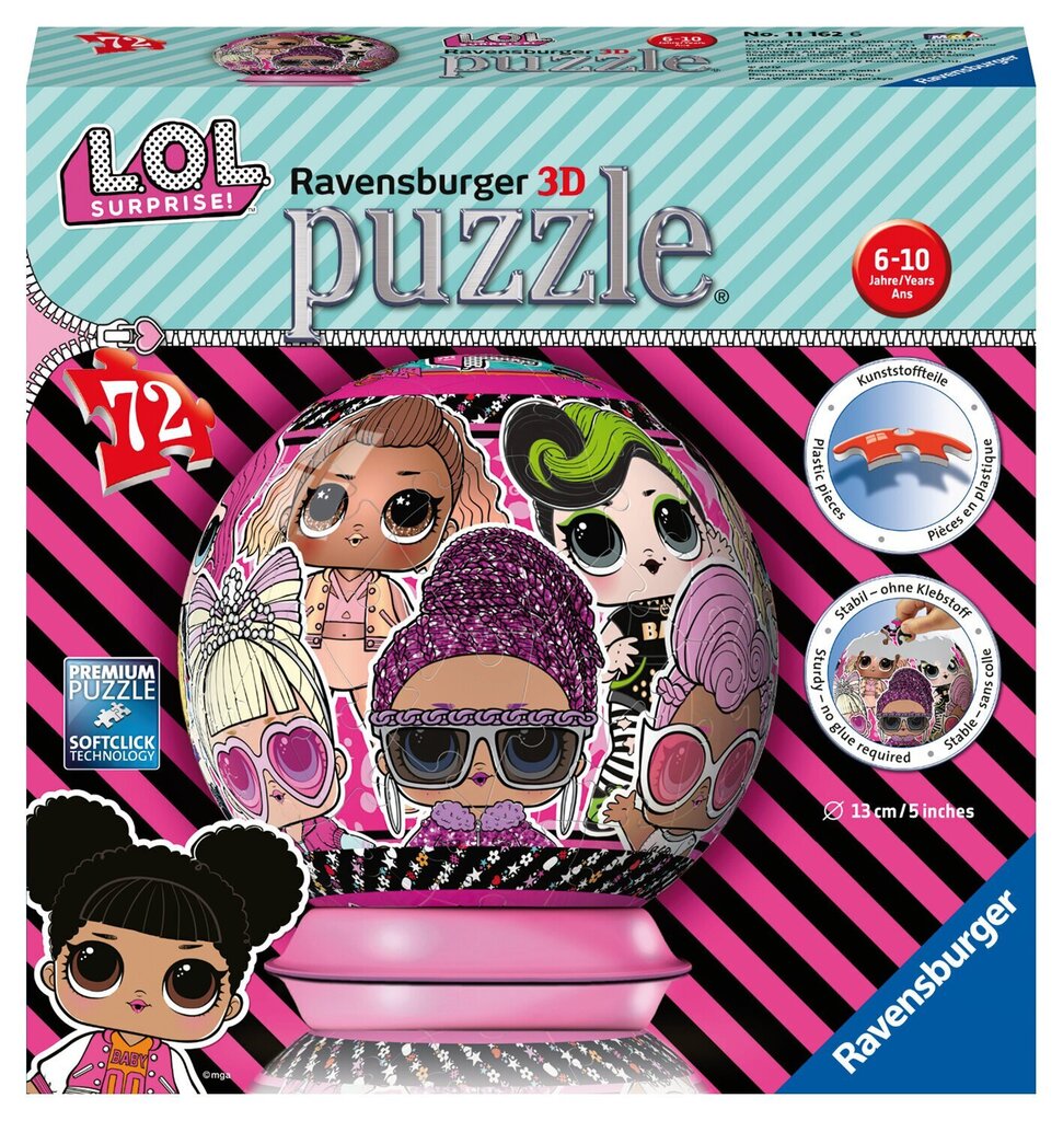 Pusle Ravensburger L.O.L. Surprise!, 72 o., 11162 цена и информация | Pusled | kaup24.ee