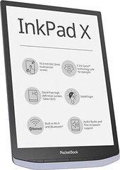 PocketBook InkPad X (PB1040-J-WW), Серый цена и информация | Электронные книги | kaup24.ee