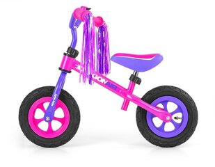 Балансировочный велосипед Milly Mally Dragon Air, Pink цена и информация | Детский трехколесный велосипед - коляска с удобной ручкой управления для родителей Riff F95941 2в1, фиолетовый | kaup24.ee