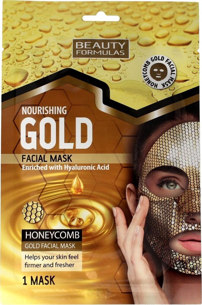 Toitev näomask Beauty Formulas Gold Honeycomb hind ja info | Näomaskid, silmamaskid | kaup24.ee