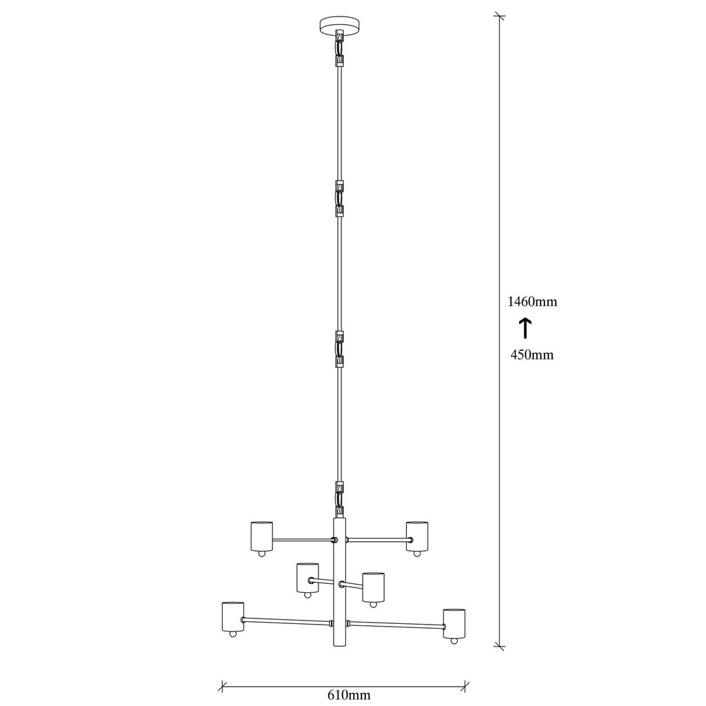 Rippvalgusti Opviq Hexa - 6936 hind ja info | Rippvalgustid | kaup24.ee