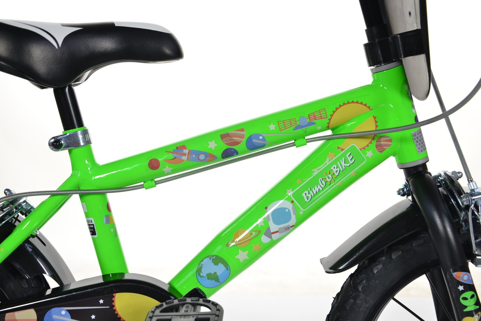 Laste jalgratas Bimbo Bike 16" Boy Cosmos, roheline hind ja info | Jalgrattad | kaup24.ee