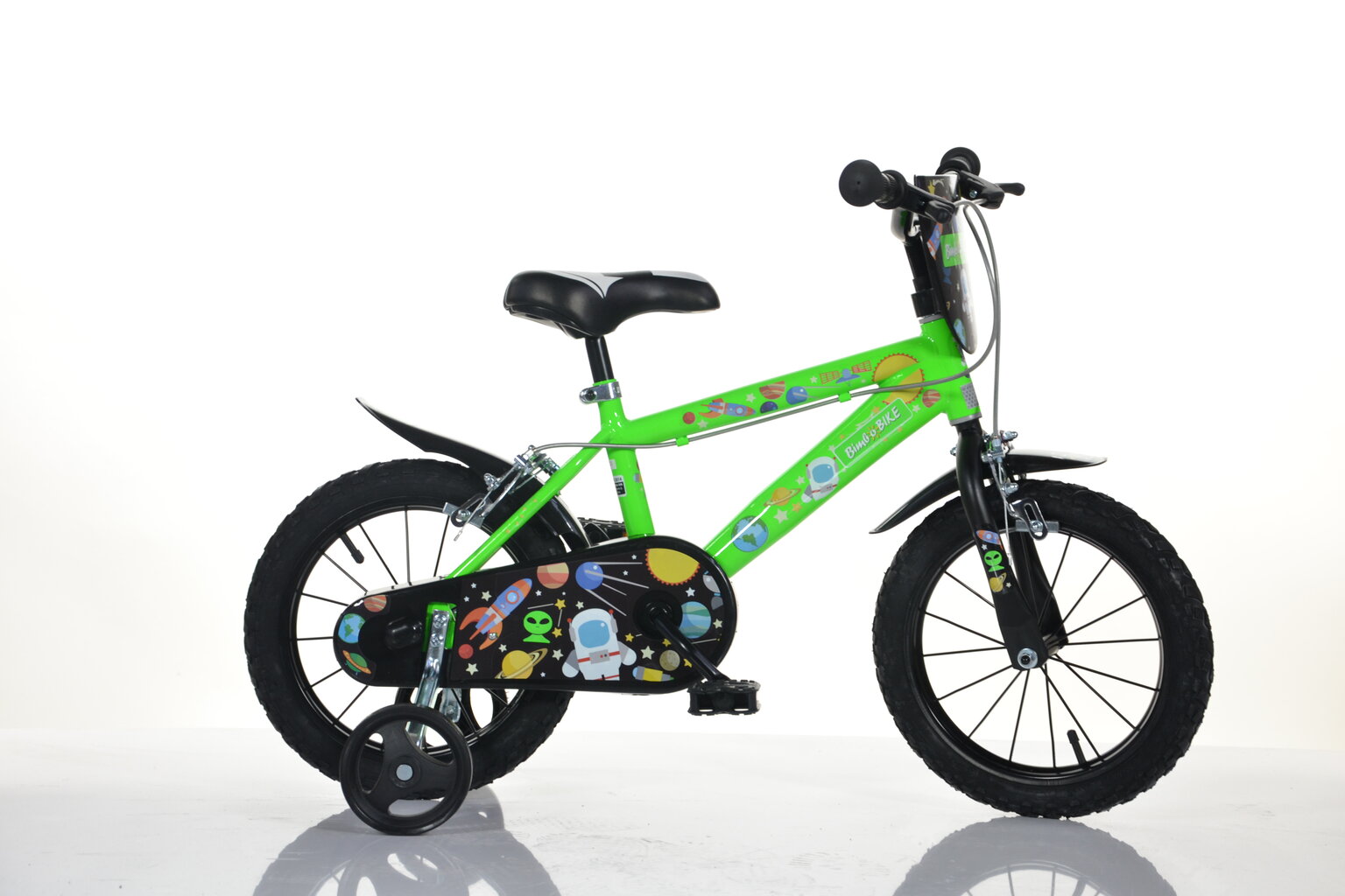 Laste jalgratas Bimbo Bike 16" Boy Cosmos, roheline hind ja info | Jalgrattad | kaup24.ee