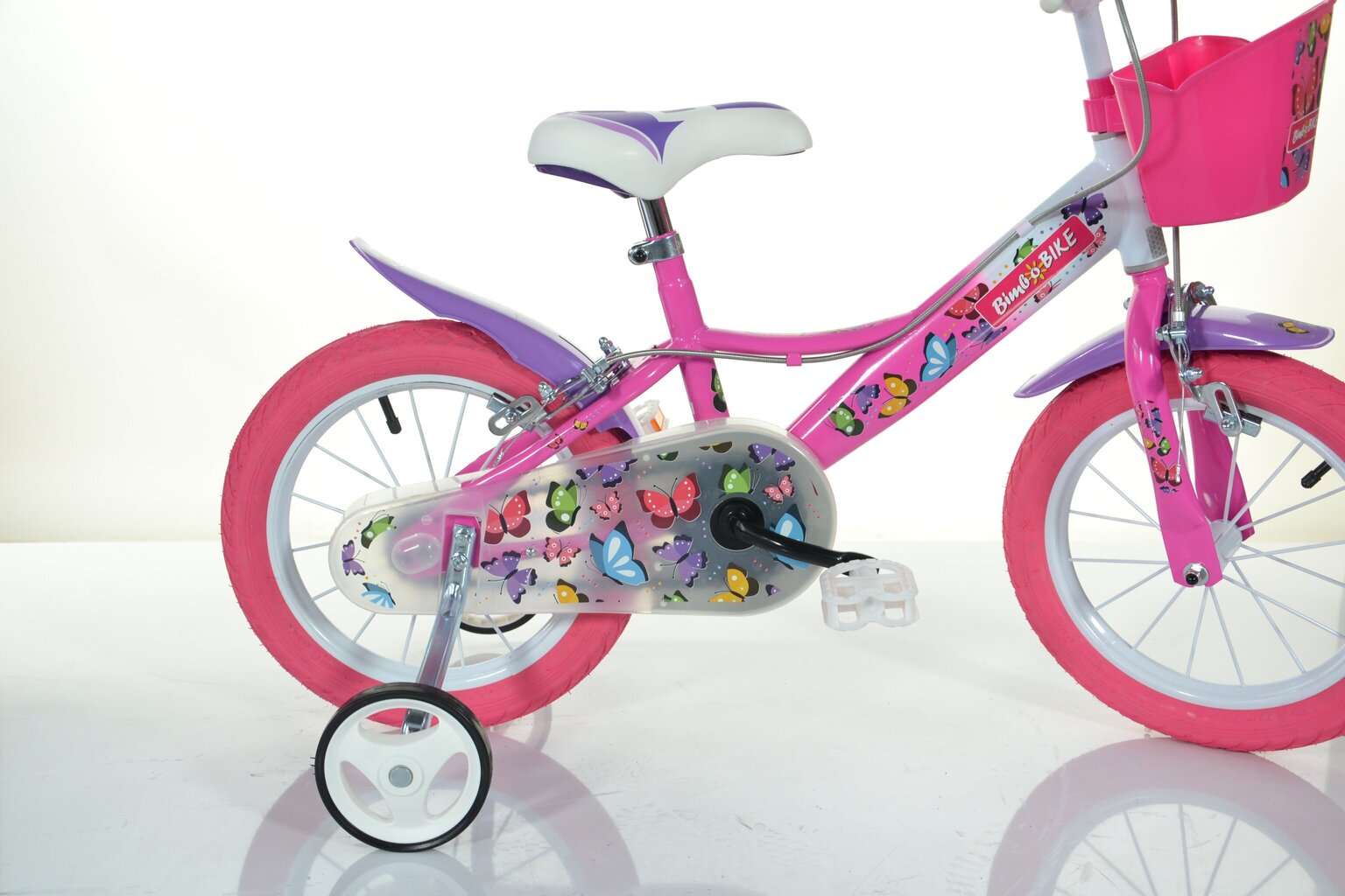 Laste jalgratas Bimbo Bike 16" Girl Butterfly, roosa цена и информация | Jalgrattad | kaup24.ee