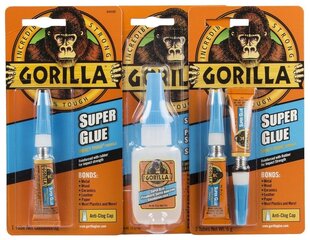 Gorilla клей "Superglue" 1x3г цена и информация | Клей | kaup24.ee