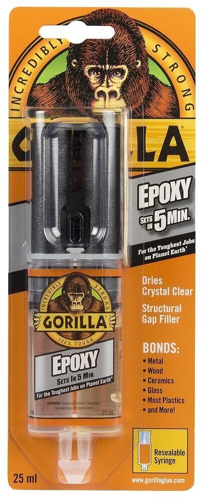 Värvitu epoksiidliim Gorilla "Epoxy" 25 ml hind ja info | Liimid | kaup24.ee