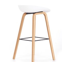 Комплект из 2 барных стульев Halmar H86, белый/серый цена и информация | Стулья для кухни и столовой | kaup24.ee