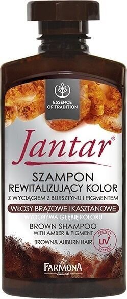 Värvi elustav šampoon pruunidele juustele Farmona Jantar Colour Revitalising 330 ml цена и информация | Šampoonid | kaup24.ee