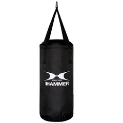 Боксерский мешок Hammer Fit Black Junior, 50х25 см цена и информация | Боевые искусства | kaup24.ee