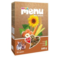 Comfy Корм для кроликов   Pet Inn Menu  500г + 50г цена и информация | Корм для грызунов | kaup24.ee