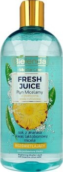 Ergastav mitsellaarvesi Bielenda Fresh Juice Ananas 500 ml hind ja info | Näopuhastusvahendid | kaup24.ee