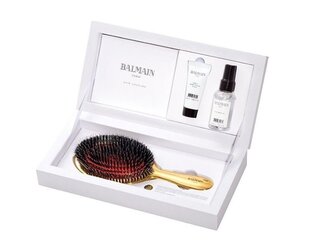 Komplekt BALMAIN SET Golden Boar Hair Spa hari + juukseseerum 20ml + palsam 50ml hind ja info | Maskid, õlid, seerumid | kaup24.ee