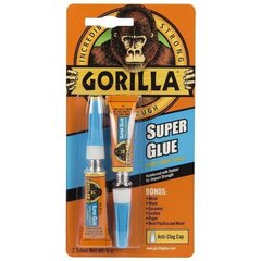 Universaalne kiirliim Gorilla "Superglue" 2x3g hind ja info | Liimid | kaup24.ee