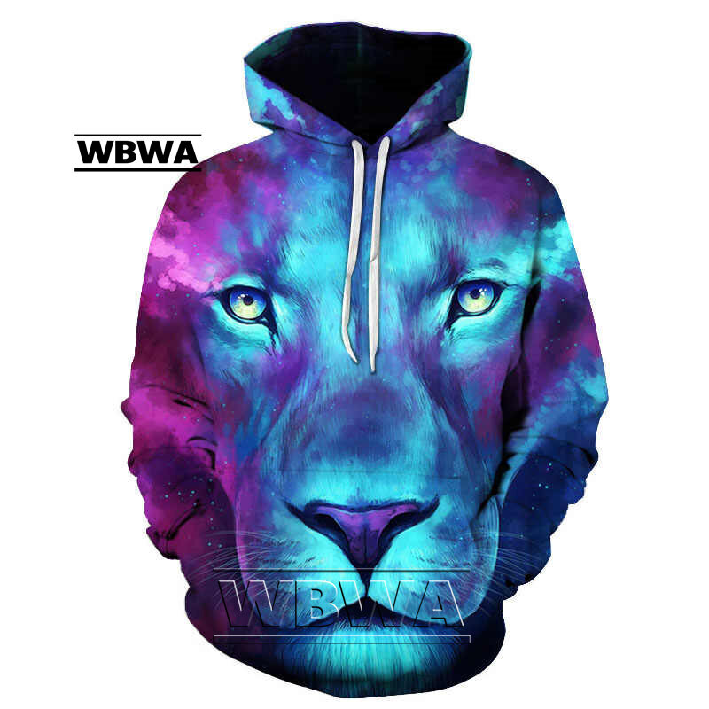 (FSA-S）Maagiline värv Galaxy Wolf Hoodie Hoodies Men цена и информация | Meeste pusad | kaup24.ee